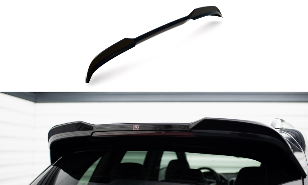 Heckspoiler Lippe 3D Porsche Cayenne Mk2 Facelift schwarz Hochglanz – Ansicht 2