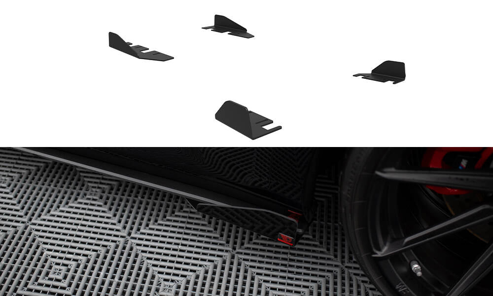Seitenschweller Flaps passend für BMW M2 G87 schwarz Hochglanz – Ansicht 2