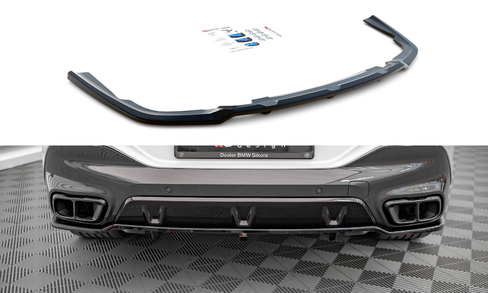Street+ Mittlerer Diffusor RACE passend für V.1 BMW X6 M-Paket G06 schwarz Hochglanz – Ansicht 2