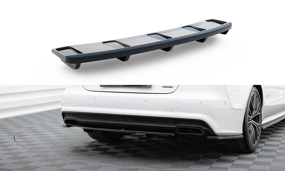 Heckansatz im DTM LOOK Audi A7 S-Line C7 Facelift schwarz Hochglanz – Ansicht 2