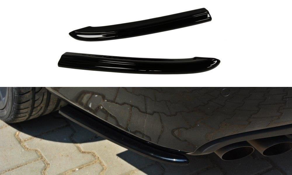 Heck Ansatz Flaps Diffusor passend für Audi A4 Limousine / Avant B8  schwarz Hochglanz – Ansicht 2