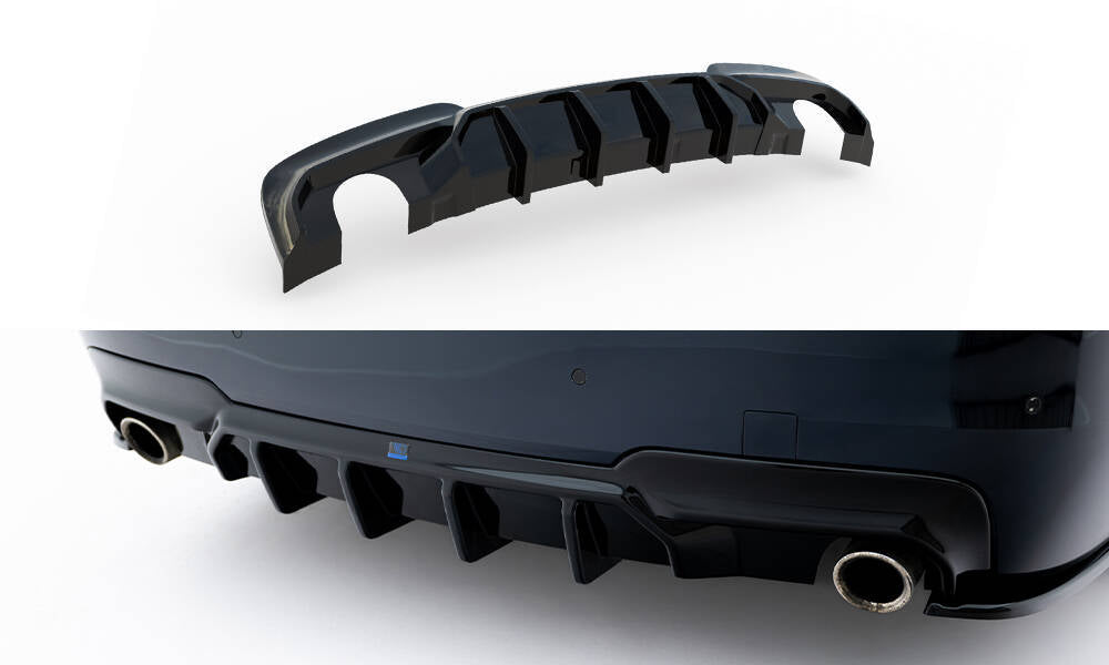 Diffusor Heck Ansatz V.2 passend für BMW 5er M-Paket F10 / F11 (Einzelauspuff li. re.) – Ansicht 2