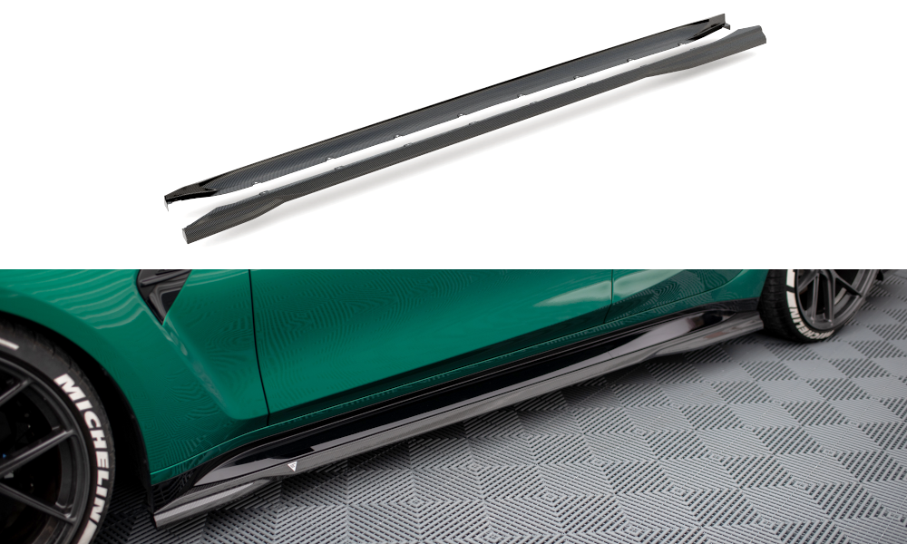 Prepreg Carbon Fiber Seitenschweller BMW M3 Limousine / Touring G80 / G81 – Ansicht 2