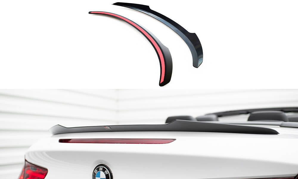 Heckspoiler Lippe BMW M6 / 6 M-Paket Cabriolet F12 schwarz Hochglanz – Ansicht 2