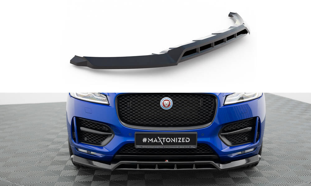 Street+ Spoilerlippe Front Ansatz passend für Jaguar F-Pace S X761 schwarz Hochglanz – Ansicht 2