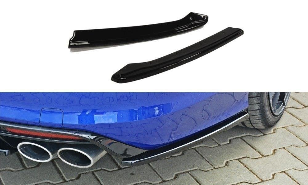 Heck Ansatz Flaps Diffusor passend für VW Golf 7 R Variant schwarz Hochglanz – Ansicht 2