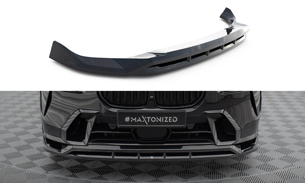 Street+ Spoilerlippe Front Ansatz passend für BMW X7 M-Paket G07 Facelift schwarz Hochglanz – Ansicht 2