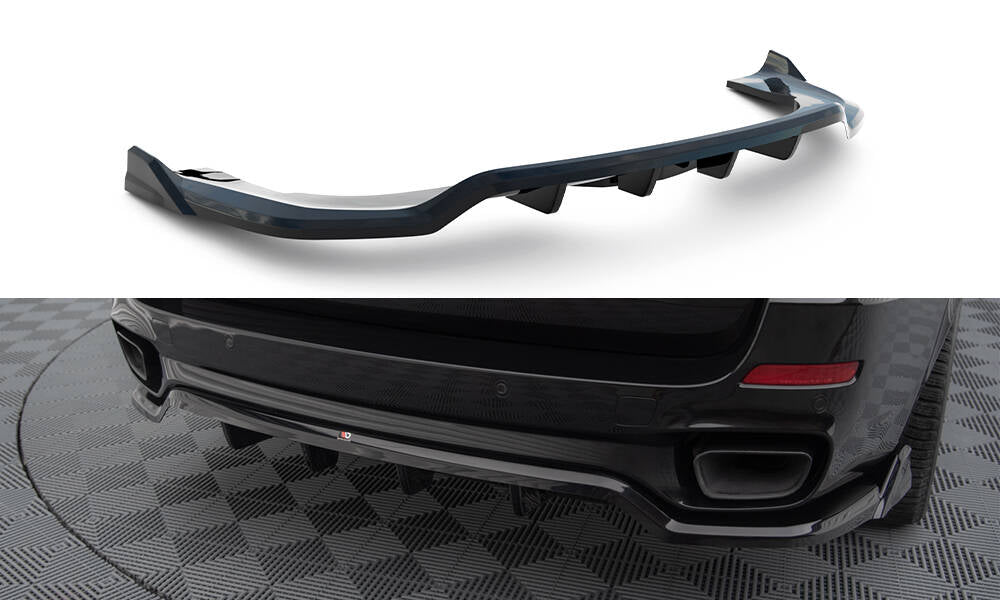 Street+ Mittlerer Diffusor RACE passend für BMW X5 M-Paket F15 schwarz Hochglanz – Ansicht 2