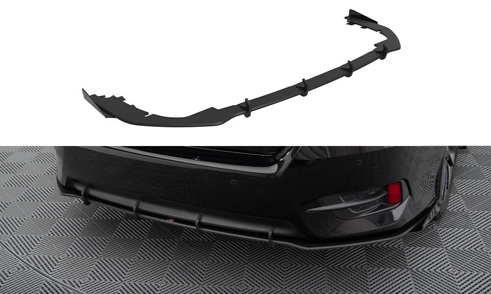 Street Pro Heck Ansatz Flaps Diffusor + Flaps passend für Honda Civic Mk10 schwarz Hochglanz – Ansicht 2