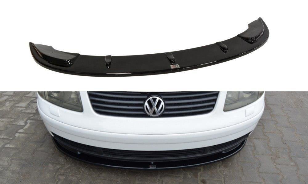 Street+ Spoilerlippe Front Ansatz passend für VW PASSAT B5 schwarz Hochglanz – Ansicht 2