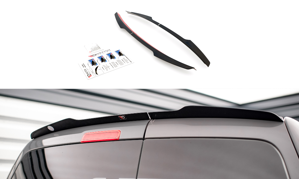 Heckspoiler Lippe VW Caddy Mk3 Facelift schwarz Hochglanz – Ansicht 2