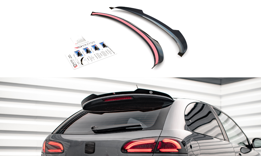 Heckspoiler Lippe Seat Ibiza Cupra Mk3 schwarz Hochglanz – Ansicht 2