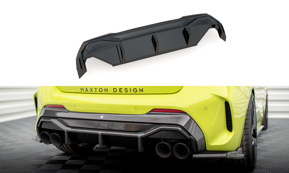 Prepreg Carbon Fiber Diffusor Heck Ansatz V.1 passend für BMW 1er F40 M-Paket/ M135i – Ansicht 2