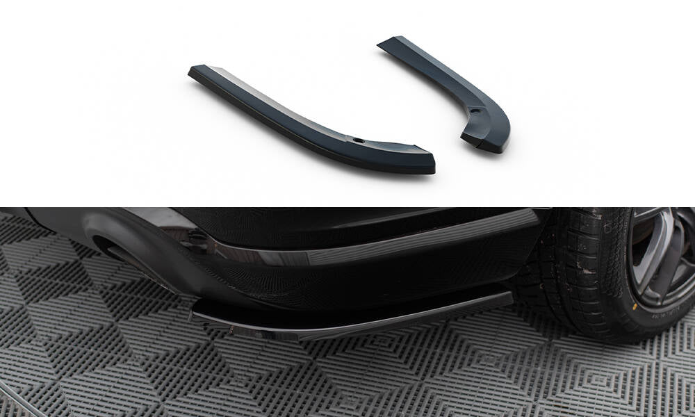 Heck Ansatz Flaps Diffusor passend für Dodge Durango SRT Mk3  schwarz Hochglanz – Ansicht 2