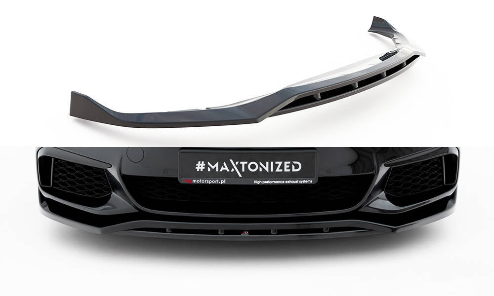 Street+ Spoilerlippe Front Ansatz V.3 passend für BMW M550i / M550d Limousine G30  schwarz Hochglanz – Ansicht 2