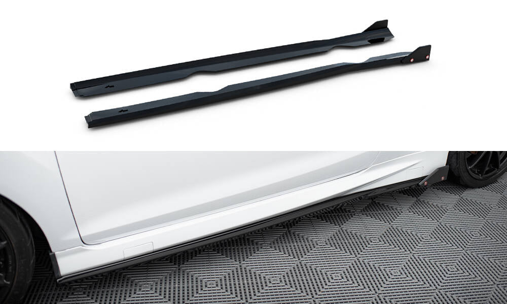 Street+ Seitenschweller Leisten passend für V.4 + Flaps Ford Fiesta ST / ST-Line Mk7 – Ansicht 2