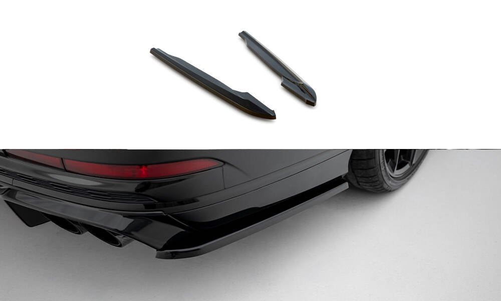 Heck Ansatz Flaps Diffusor V.2 passend für Audi S8 D5 schwarz Hochglanz – Ansicht 2
