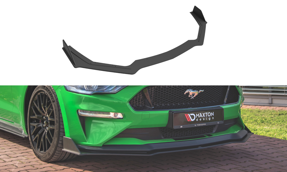 Street Pro Street+ Spoilerlippe Front Ansatz V.2 passend für Ford Mustang GT MK6 Facelift – Ansicht 2