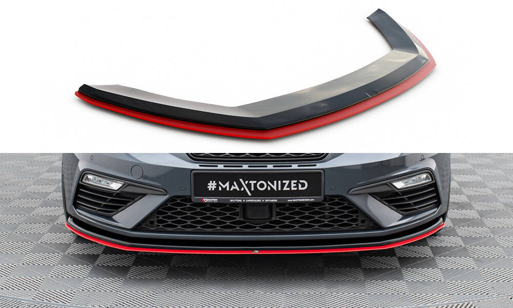 Street+ Spoilerlippe Front Ansatz V.3 passend für Seat Leon Cupra / FR Mk3 FL – Ansicht 2
