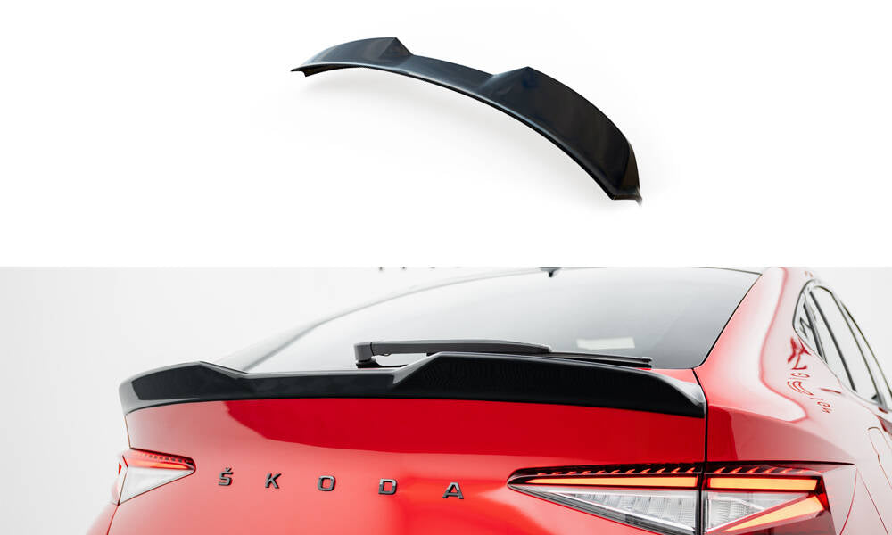 Heckspoiler Lippe 3D Skoda Enyaq Coupe iV RS  schwarz Hochglanz – Ansicht 2