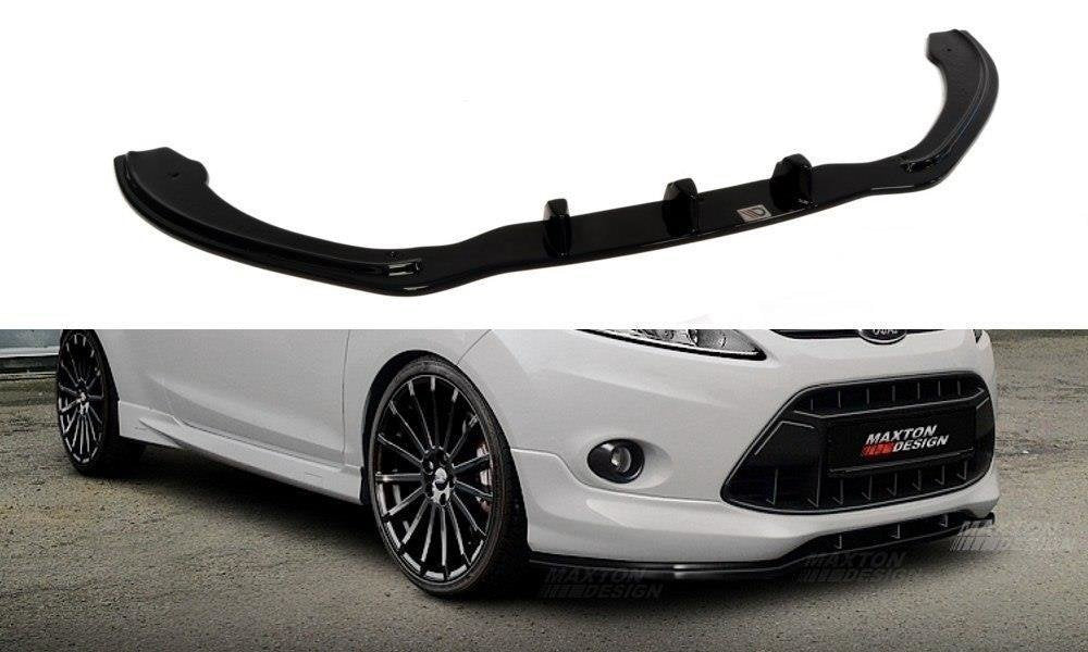 Street+ Spoilerlippe Front Ansatz passend für Ford Fiesta ST-Line Mk7 schwarz Hochglanz – Ansicht 2