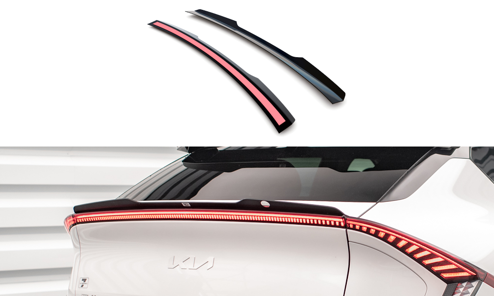 Niedriger Heckspoiler Lippe Kia EV6 Mk1 schwarz Hochglanz – Ansicht 2