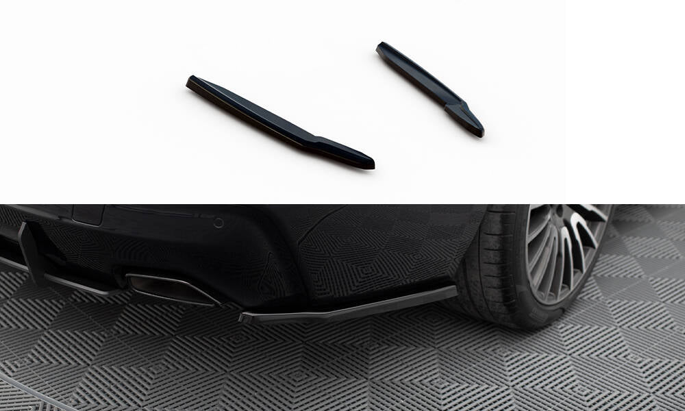 Heck Ansatz Flaps Diffusor passend für BMW 6er GT G32 M-Paket schwarz Hochglanz – Ansicht 2