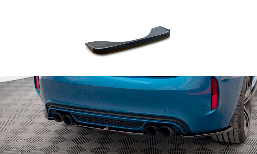 Heckansatz BMW X6 M F86 schwarz Hochglanz – Ansicht 2