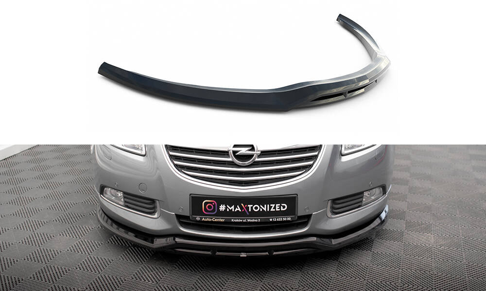 Street+ Spoilerlippe Front Ansatz passend für Opel Insignia OPC-Line Mk1 schwarz Hochglanz – Ansicht 2
