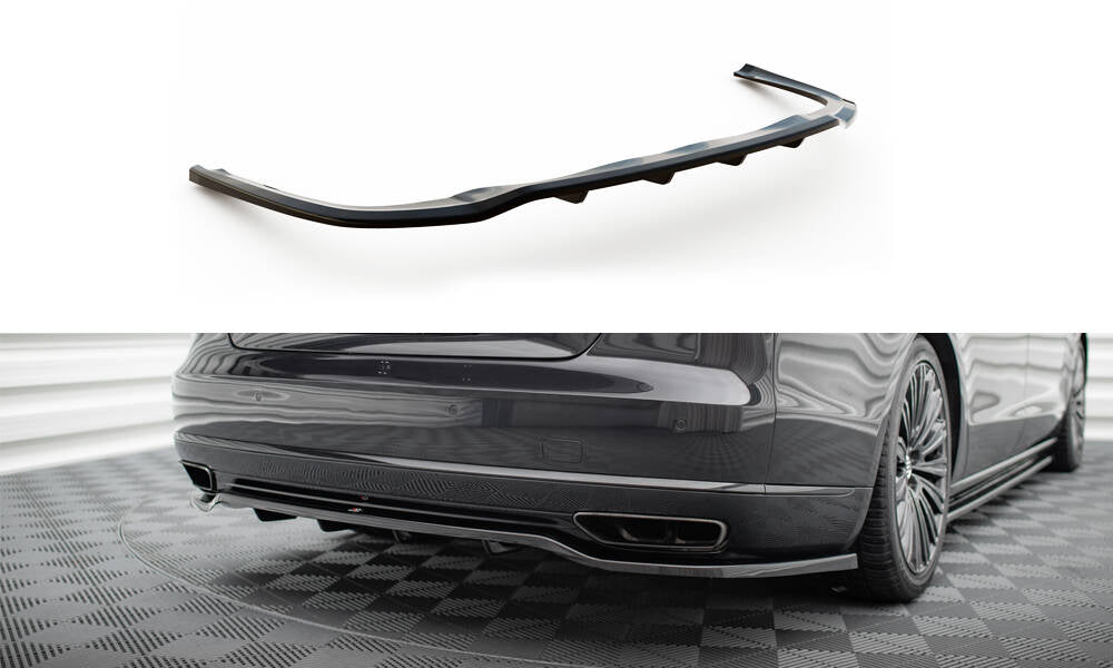 Street+ Mittlerer Diffusor RACE passend für Audi A8 D4 Facelift schwarz Hochglanz – Ansicht 2