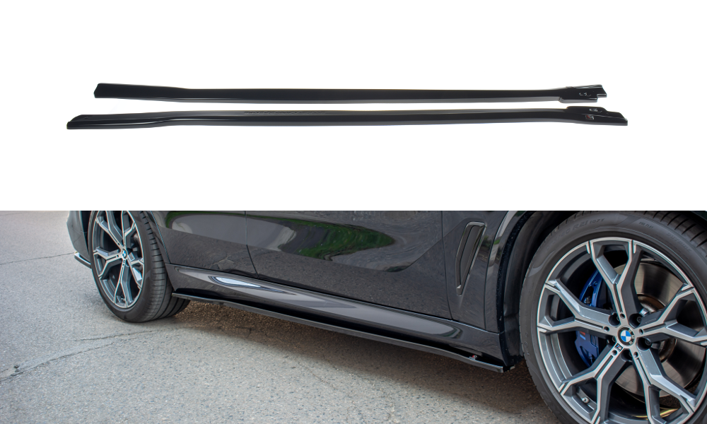 Street+ Seitenschweller Leisten passend für BMW X5 G05 M Paket schwarz Hochglanz – Ansicht 2