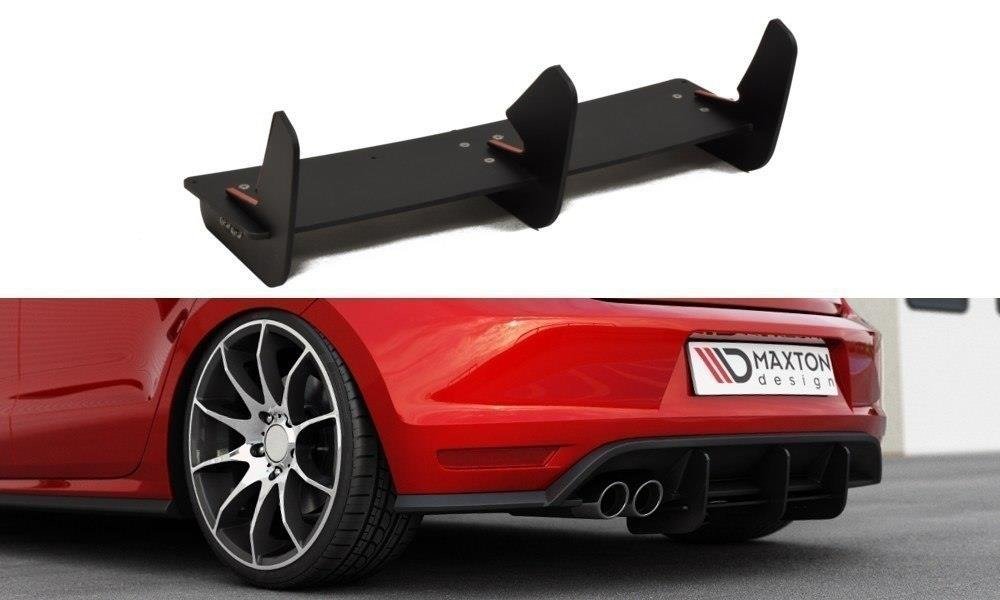 Diffusor Heck Ansatz passend für Heckschürze passend für VW Polo GTI Mk5 Facelift – Ansicht 2