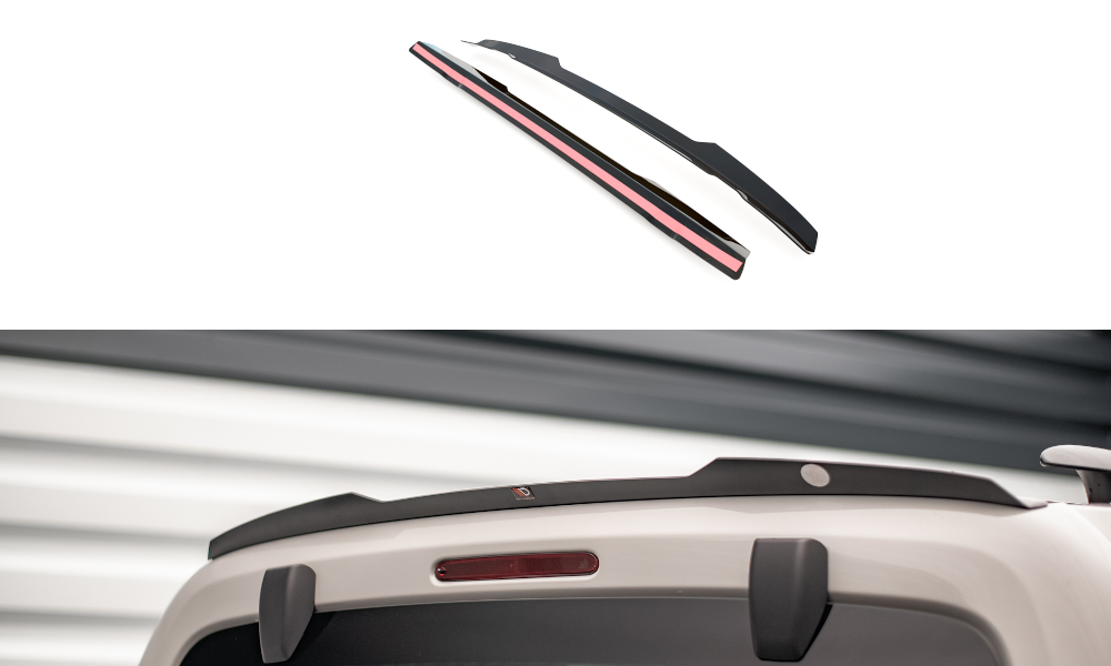 Heckspoiler Lippe Citroen Berlingo Mk3 schwarz Hochglanz – Ansicht 2