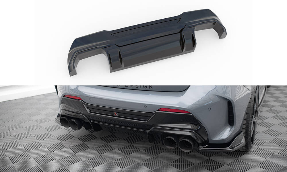 Diffusor Heck Ansatz V.2 passend für BMW 1er M-Paket/ M135i / 128ti F40 schwarz Hochglanz – Ansicht 2