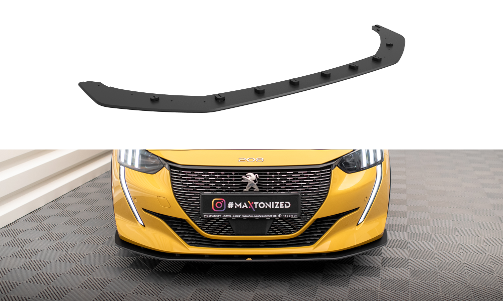 Street Pro Street+ Spoilerlippe Front Ansatz passend für Peugeot 208 GT Mk2 – Ansicht 2
