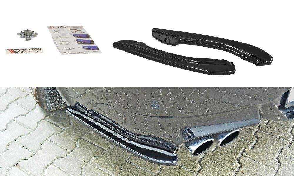Heck Ansatz Flaps Diffusor passend für BMW M6 E63 schwarz Hochglanz – Ansicht 2