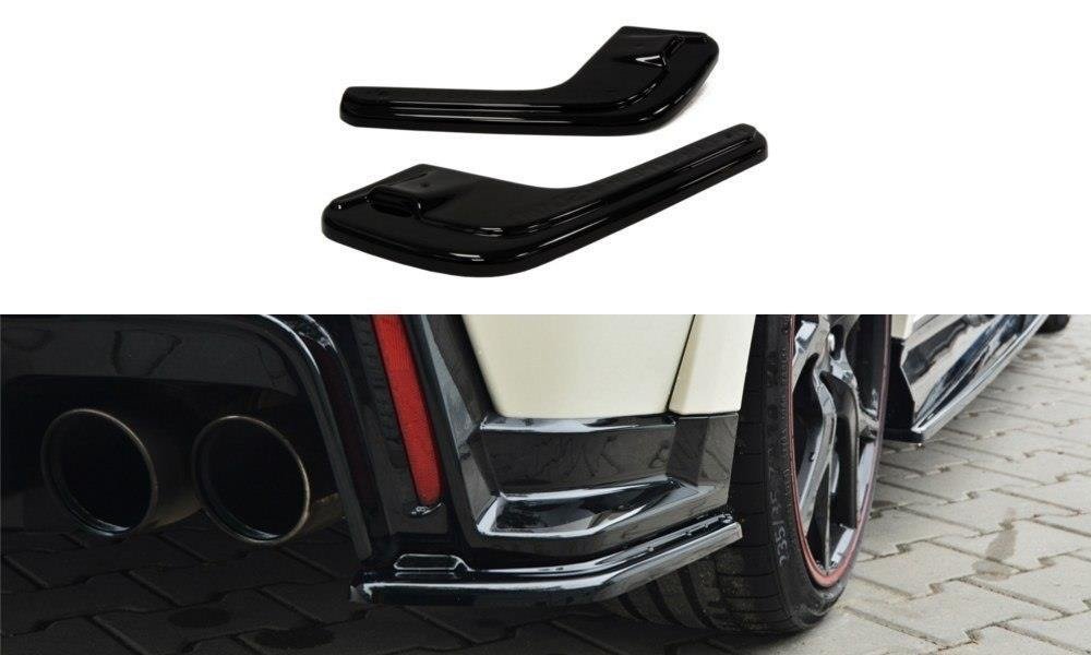 Heck Ansatz Flaps Diffusor passend für HONDA CIVIC IX TYPE R schwarz Hochglanz – Ansicht 2