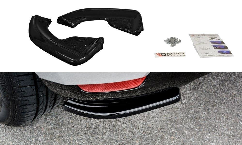 Heck Ansatz Flaps Diffusor passend für Renault Clio Mk4 schwarz Hochglanz – Ansicht 2