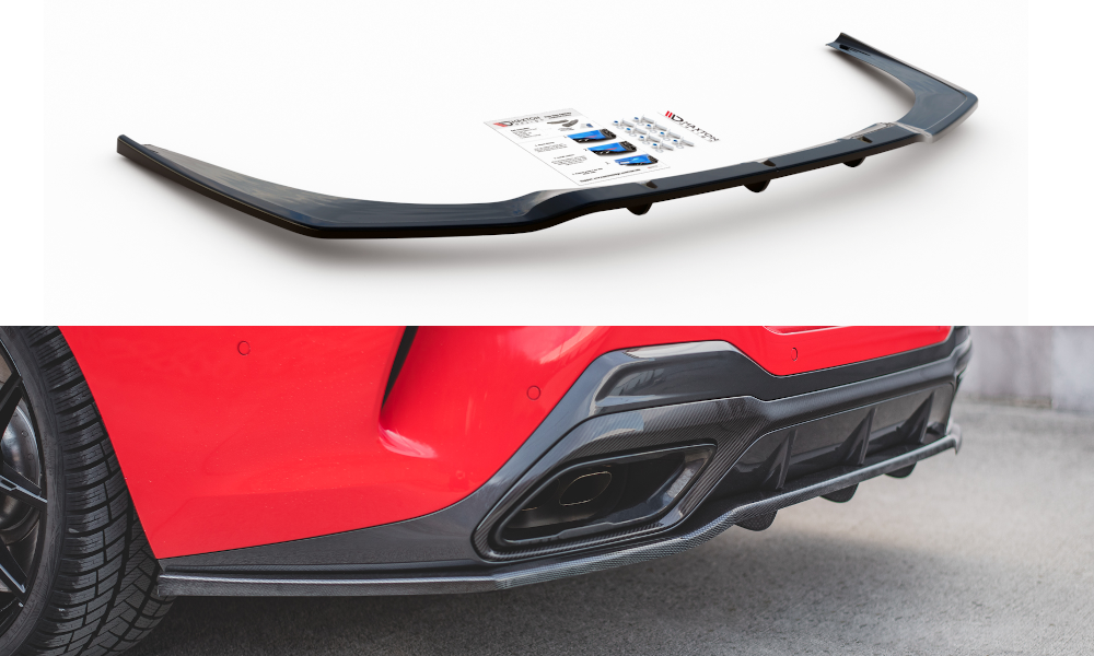 Street+ Mittlerer Diffusor RACE passend für BMW 8 Coupe M-Paket G15 schwarz Hochglanz – Ansicht 2