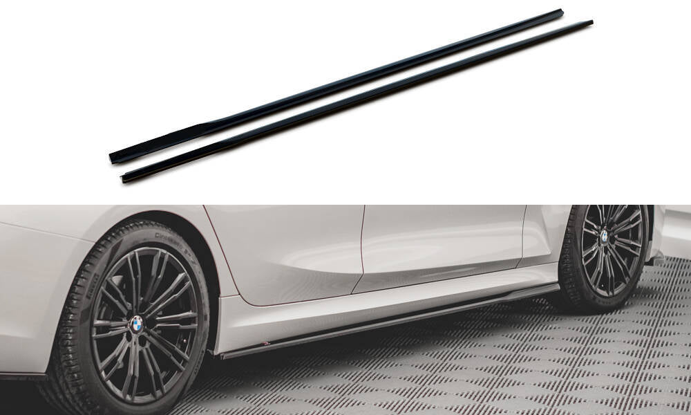 Street+ Seitenschweller Leisten V.2 passend für BMW 3er G20 / G21 M-Paket schwarz Hochglanz – Ansicht 2
