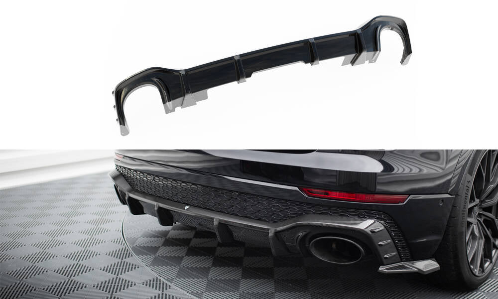 Prepreg Carbon Fiber Diffusor Heck Ansatz passend für Audi RSQ8 Mk1 – Ansicht 2