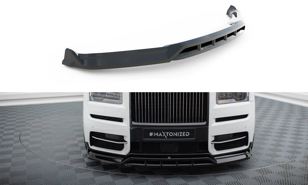 Street+ Spoilerlippe Front Ansatz passend für Rolls Royce Cullinan schwarz Hochglanz – Ansicht 2