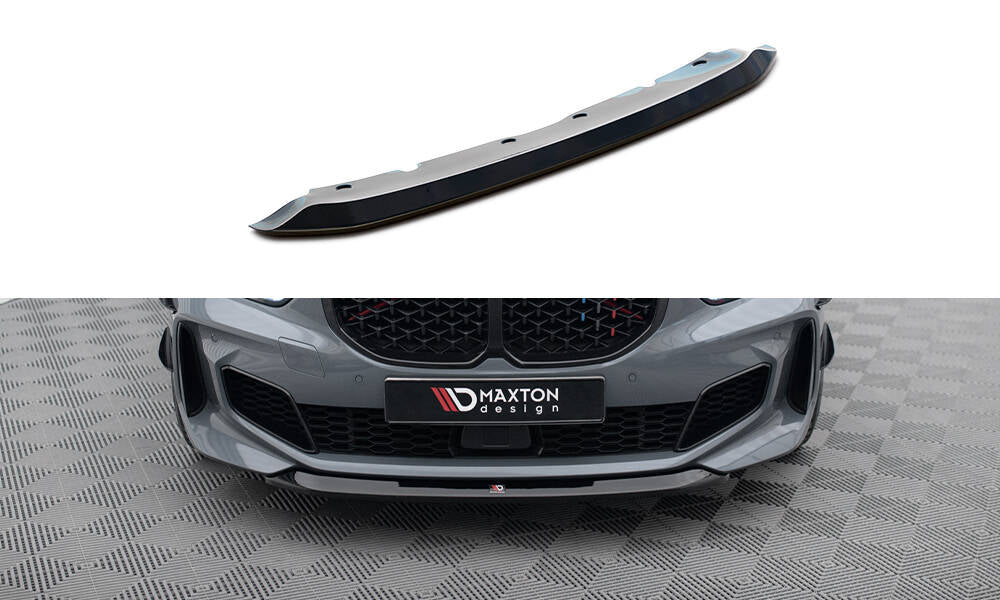 Street+ Spoilerlippe Front Ansatz V.2 passend für BMW 1er M-Paket/ M135i / 128ti F40  schwarz Hochglanz – Ansicht 2