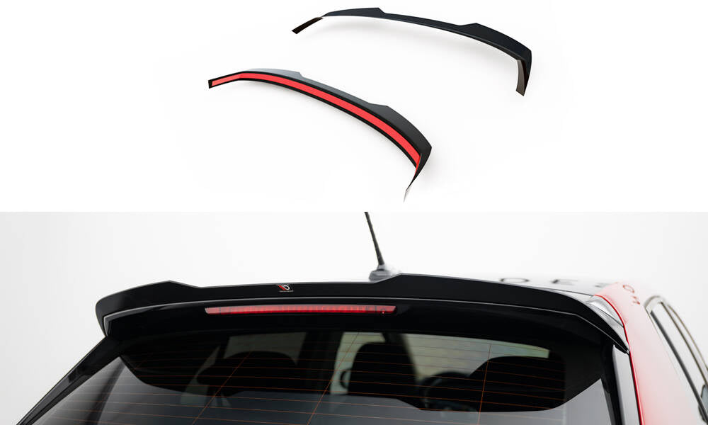 Heckspoiler Lippe Skoda Fabia Mk4 schwarz Hochglanz – Ansicht 2