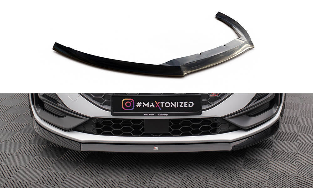 Street+ Spoilerlippe Front Ansatz V.8 passend für Ford Focus ST / ST-Line Mk4 Facelift schwarz Hochglanz – Ansicht 2