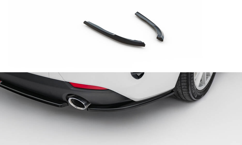 Heck Ansatz Flaps Diffusor passend für BMW 4er Coupe / Cabrio G22 / G23 schwarz Hochglanz – Ansicht 2