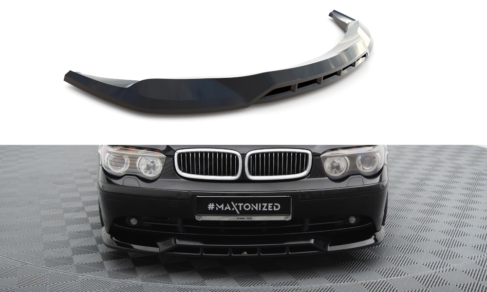 Street+ Spoilerlippe Front Ansatz passend für BMW 7 E65 schwarz Hochglanz – Ansicht 2