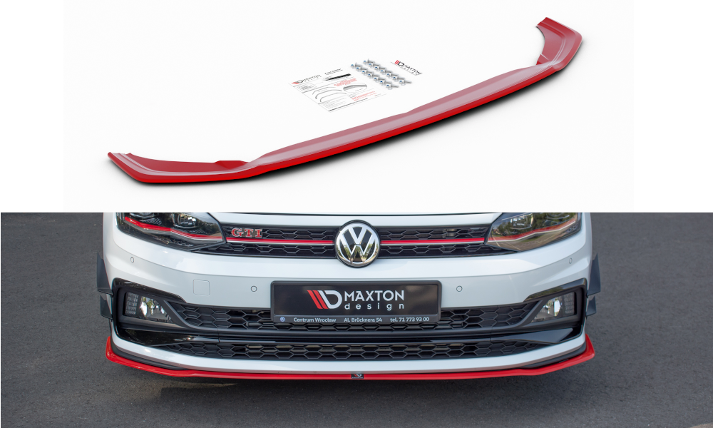 Front Ansatz V.2 für VW Polo GTI / R-line Mk6 – Ansicht 2