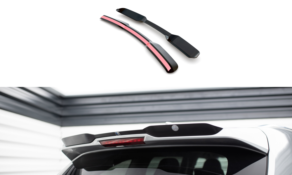 Heckspoiler Lippe Toyota Highlander Mk4 schwarz Hochglanz – Ansicht 2
