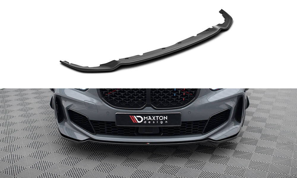 Street+ Spoilerlippe Front Ansatz V.4 passend für BMW 1er M-Paket/ M135i / 128ti F40  schwarz Hochglanz – Ansicht 2